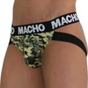 Macho Underwear MACHO MX28MV Jockstrap Military Žalias XL - Anatomical Support Fit