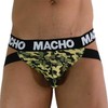 Macho Underwear MACHO MX28MV Jockstrap Military Žalias XL - Anatomical Support Fit
