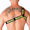Macho Underwear MACHO Roman Elastic Harness Geltona S/M - Adjustable Unisex Priedas