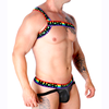 Macho Underwear Macho Roman Harness PRIDE S/M - Elastic Adjustable Fashion Priedas