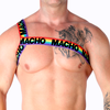 Macho Underwear Macho Roman Harness PRIDE S/M - Elastic Adjustable Fashion Priedas