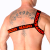 Macho Underwear MACHO Roman Harness Raudona S/M - Adjustable Elastic Fashion Priedas