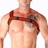 Macho Underwear Macho Roman Harness Raudona L/XL - Adjustable Elastic Unisex Body Priedas