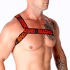 Macho Underwear Macho Roman Harness Raudona L/XL - Adjustable Elastic Unisex Body Priedas