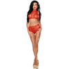 Me Seduce Set Me-Seduce Mona Set High Waist Raudona XXL/XXXL - Elegant Lingerie Ensemble
