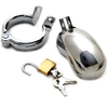METAL HARD BRIG Stainless Steel Secure Chastity System 40/45/50mm Rings