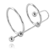 Metal Hard Steel Dual Ring &amp; Urethral Stopper System 28/32 mm