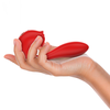 MIA Selena Vibrating &amp; Tapping Rose-Shaped Intimate Device Raudona