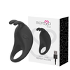 Moressa Brad Premium Silicone Rechargeable Juodas Ring, 7 Modes, Atsparus vandeniui