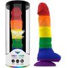 Mythology Fantasy Dildo MYTHOLOGY Corey Pride L Silicone Fantasy Device Suction Base Rainbow