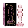 Ibiza Nebula Series Model 1 Intimate Glass Plug Rožinė 10.5cm Borosilicate
