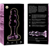Ibiza Nebula Series Model 1 Intimate Glass Plug Rožinė 10.5cm Borosilicate