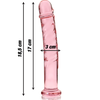Ibiza Nebula Series Model 16 Glass Intimate Device Rožinė 18.5cm O3cm