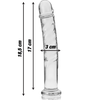 Ibiza Nebula Series Model 16 Glass Intimate Device 18.5cm Transparent