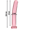 Ibiza Nebula Series Model 17 Glass Intimate Device Rožinė 18.5cm O3cm