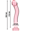 Ibiza Nebula Series Model 18 Glass Intimate Device Rožinė 18.5cm