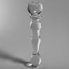 Ibiza Nebula Series Model 21 Glass Intimate Device Clear 20.5cm