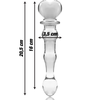 Ibiza Nebula Series Model 21 Glass Intimate Device Clear 20.5cm