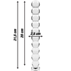 Ibiza Nebula Series Model 22 Glass Intimate Device Clear 21.5cm
