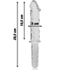 Ibiza Nebula Series Model 24 Intimate Glass Device Clear 28.5cm O5cm