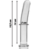 Ibiza Nebula Series Model 8 Borosilicate Glass Intimate Machine Clear 14.5cm