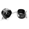 OHMAMA Fetish Adjustable Hasp-Style Ankle Restraints PVC/Metal Juodas