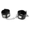 OHMAMA Fetish Adjustable Hasp-Style Ankle Restraints PVC/Metal Juodas