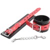 OHMAMA Fetish Adjustable Lock Buckle Wrist Restraints, Juodas PVC