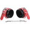 OHMAMA Fetish Adjustable Lock Buckle Wrist Restraints, Juodas PVC