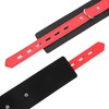 OHMAMA Fetish Adjustable Lock Buckle Wrist Restraints, Juodas PVC