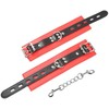 Ohmama Fetish OHMAMA Locking Wrist Restraints Raudona-Juodas Adjustable Metal Chain System