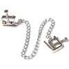 Ohmama Fetish OHMAMA Adjustable Metal Clamps with Chain - Nickel-Free, Non-Porous