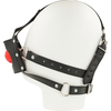 Ohmama Fetish OHMAMA Head Harness Model - Adjustable Juodas Leather System