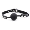 Ohmama Fetish Ohmama Silicone Ball Gag with Adjustable Leather Strap &amp; Padlock, 4cm