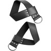 OHMAMA Fetish Adjustable Suspension Cuffs for Wrists or Ankles, Juodas