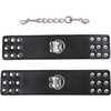 OHMAMA Fetish Wrist Restraints Adjustable PVC &amp; Metal Juodas Universal