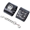 OHMAMA Fetish Wrist Restraints Adjustable PVC &amp; Metal Juodas Universal