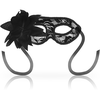 Ohmama Masks OHMAMA Juodas Lace &amp; Floral Decorative Mask, Unisex, One Size