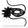 Ohmama Masks OHMAMA Juodas Lace &amp; Floral Decorative Mask, Unisex, One Size