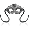 Ohmama Masks OHMAMA Venetian Style Sidabrinis Mask - Embossed Rigid Design, Unisex