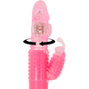 OHMAMA Rotating Rabbit-Style Vibrator Multifunctional 25.5cm Rožinė