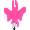 Ohmama Stimulating OHMAMA Butterfly Finger Vibrating Device, ABS Silicone, 10x7.3cm, Rožinė
