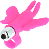 Ohmama Stimulating OHMAMA Butterfly Finger Vibrating Device, ABS Silicone, 10x7.3cm, Rožinė