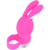 Ohmama Stimulating Rožinė OHMAMA Finger Vibe Rabbit - Silicone, Atsparus vandeniui, 9.8 cm, Rožinė