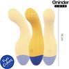 ONINDER CUTE Love Buddy App-Controlled Vibrator Geltona 14cm Atsparus vandeniui