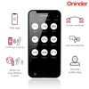Mėlyna ONINDER Cute Love Bunny Vibrator - App-Controlled, Dual Stimulation, Rožinė/Mėlyna