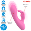 Mėlyna ONINDER Cute Love Bunny Vibrator - App-Controlled, Dual Stimulation, Rožinė/Mėlyna
