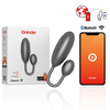 ONINDER Denver Juodas App-Controlled Vibrating Egg 7x2.7cm Atsparus vandeniui