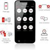 Oninder Lisboa Juodas Dual Motor App-Controlled Intimate Device, Atsparus vandeniui
