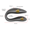 Oninder Lisboa Juodas Dual Motor App-Controlled Intimate Device, Atsparus vandeniui